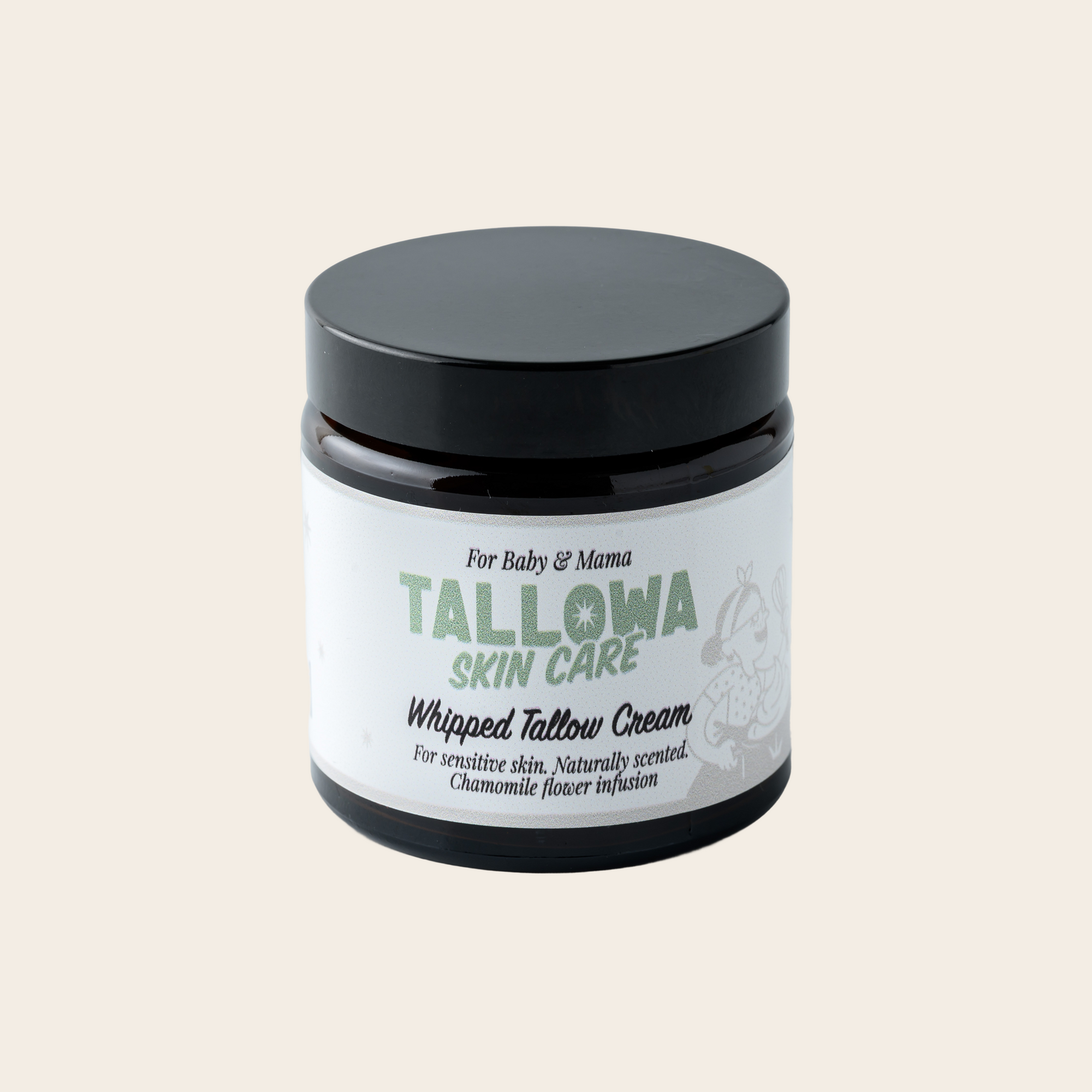 Tallowa Baby and Mama chamomile infused grass-fed tallow balm for sensitive skin