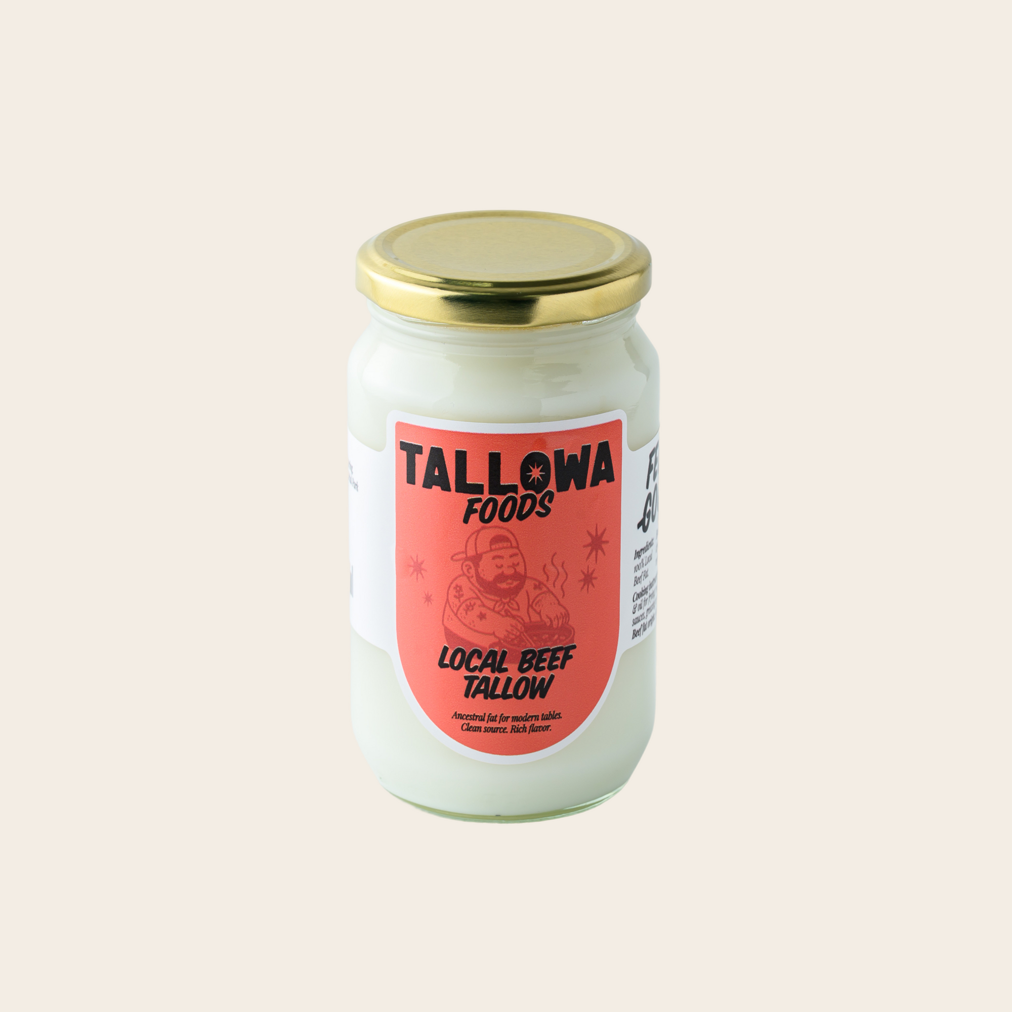 Tallowa local beef tallow traditional cooking fat with high smoke point for roasting and frying in Malta